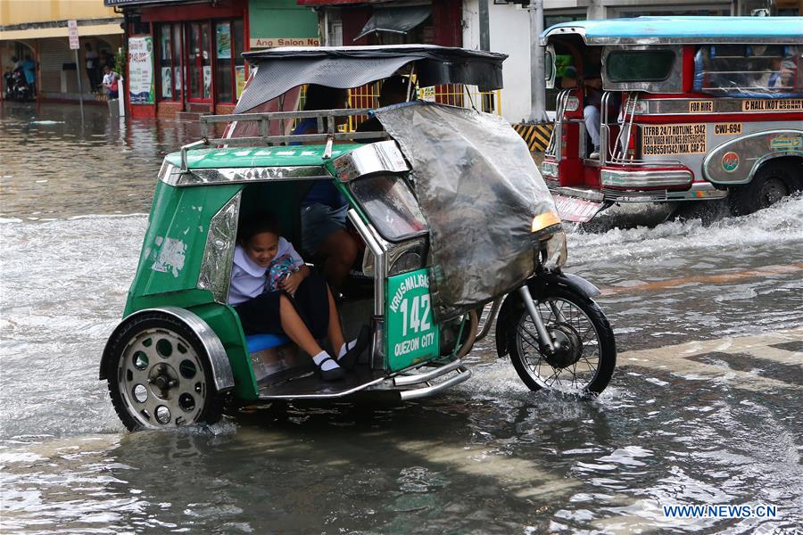 PHILIPPINES-QUEZON CITY-HEAVY RAIN-FLOOD