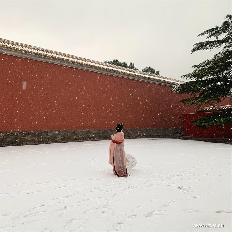 (BeijingCandid)CHINA-BEIJING-WINTER-IMPERIAL ANCESTRAL TEMPLE (CN)