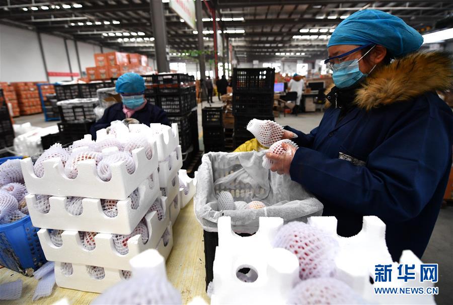 （聚焦疫情防控·圖文互動）（1）“一輛輛車出發，春暖花開的日子就不遠了”——西北電商大縣陜西省武功縣復工見聞